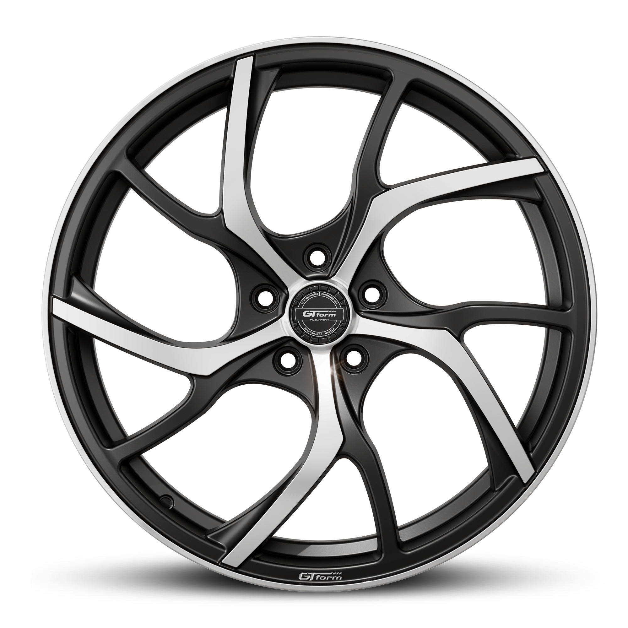 GT form Revert Satin Black Machined Face wheel rim