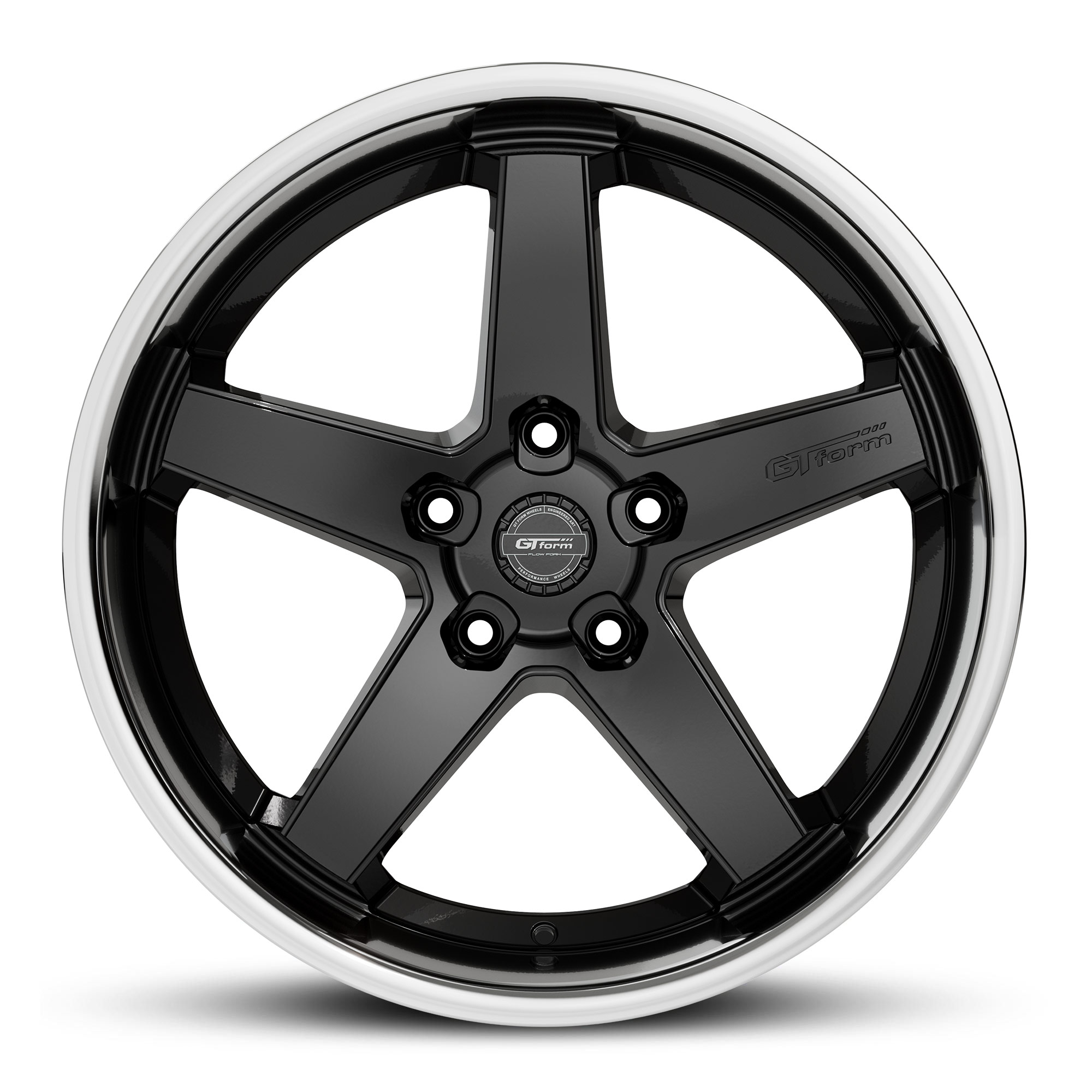 GT form Legacy Gloss Black Chrome Lip wheel rim